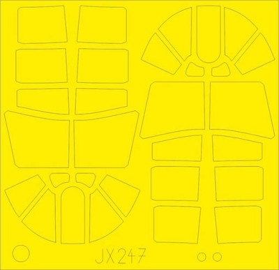Eduard JX247 Mask 1/32 P-40N TFace (TRUMP)