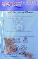 Aires 4793 A-1H Skyraider wheels & paint masks (TAM) 1/48