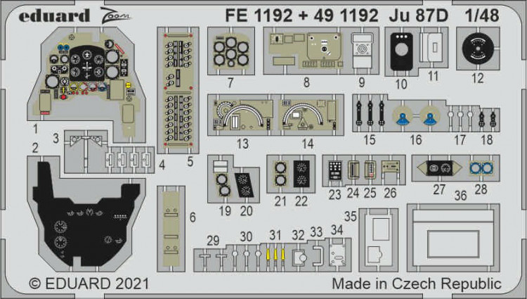 Eduard FE1192 Ju 87D (HAS / H.2000) 1/48