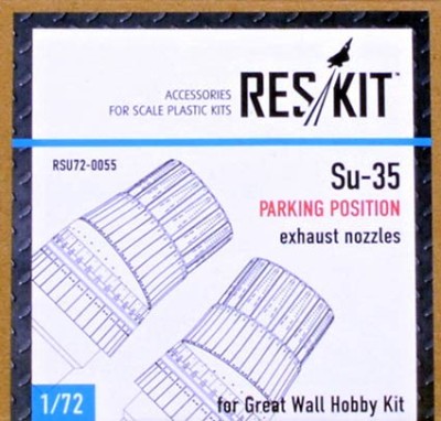 Reskit RSU72-0055 Su-35 parking position exhaust nozzles (GWH) 1/72