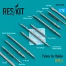 Reskit RS48-437 Pylons for Rafale type 2 1/48