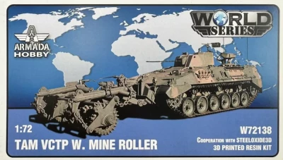 Armada Hobby W72138 TAM VCTP w/ Mine Roller (3D Print.resin kit) 1/72