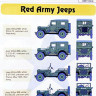 Hm Decals HMDT35036 1/35 Decals Jeep Willys MB/Ford GPW Red Army 2