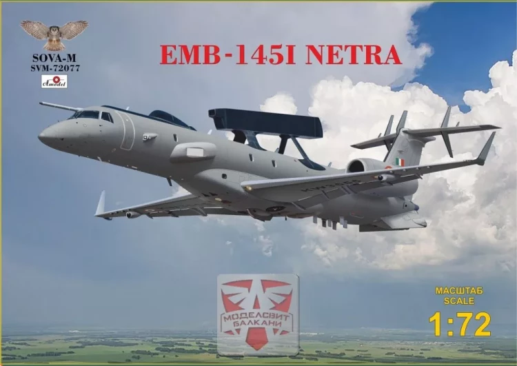 Sova Model 72077 EMB-145I NETRA (AEW&CS aircraft) Indian A.F. 1/72