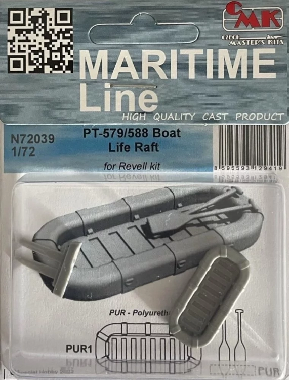 CMK N72039 PT-579/588 Boat Life Raft (REV) 1/72