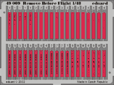 Eduard 49009 Remove Before Flight