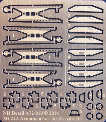 NH Detail NHA72-019 Mil Mi-24A armament Set 1/72