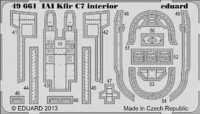 Eduard 49661 IAI Kfir C7 interior S.A.