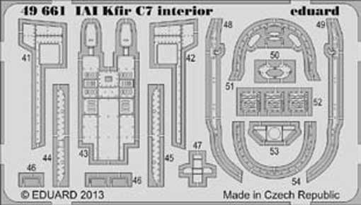 Eduard 49661 IAI Kfir C7 interior S.A.