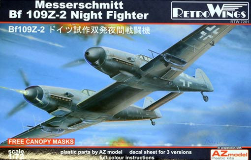 RetroWings RTW-72001 1/72 Messerschmitt Bf 109Z-2 Night Fighter