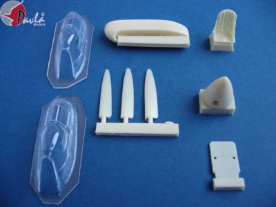 Pavla Models U48-09 Spitfire Mk.IIA (LR) + vacu canopies for Tamiya 1:48