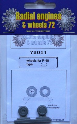 Radial Engines &amp; Wheels REW-72011 1/72 P-40 wheels