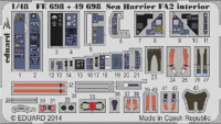 Eduard FE698 1/48 Цветное фототравление для Sea Harrier FA2 interior S. A.