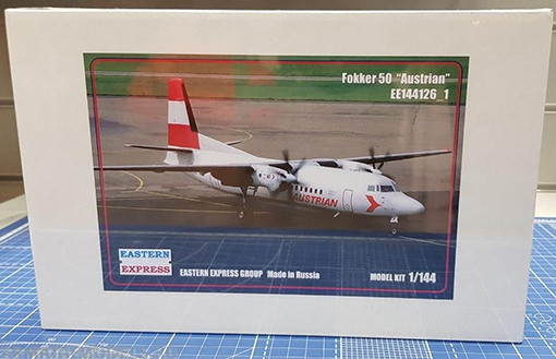 Восточный Экспресс 144126_1 Fokker F-50 Austrian ( Limited Edition ) 1/144