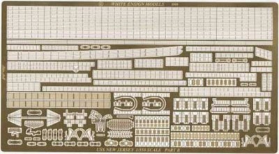 White Ensign Models PE 35035 &quot;ULTIMATE&quot; USS NEW JERSEY, 2 sheets for the Tamiya kit 1/350