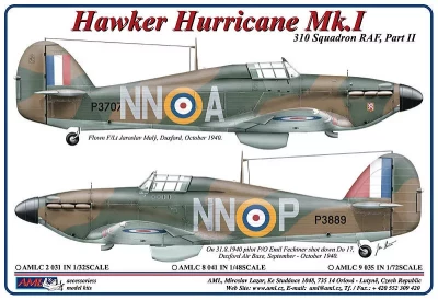 AML AMLC48041 Decals 310 th Squadron RAF, Part II (NnoA) 1/48