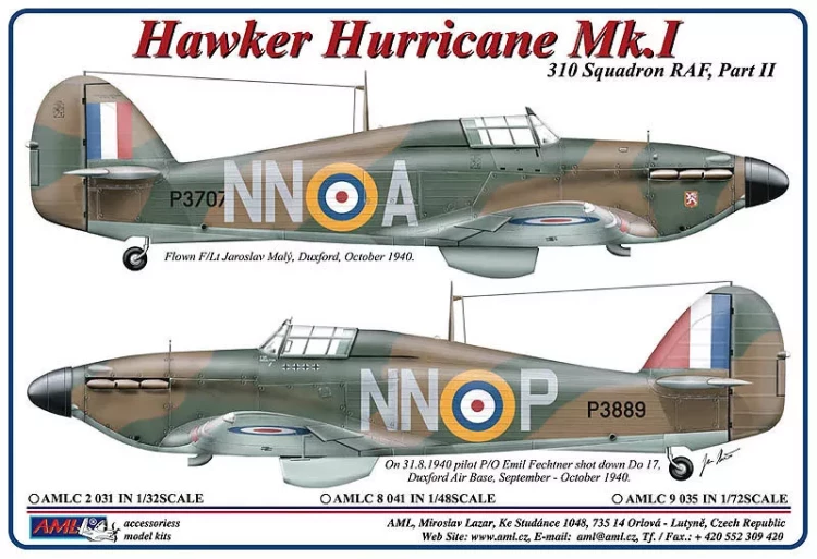 AML AMLC48041 Decals 310 th Squadron RAF, Part II (NnoA) 1/48