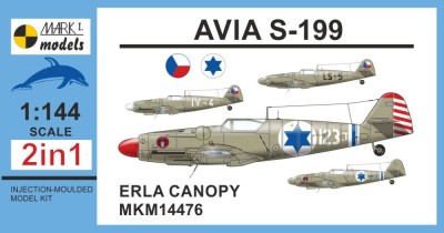 Mark I Models MKM-14476 Avia S-199 ERLA Canopy (2-in-1) 1/144