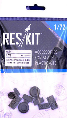 Reskit RS72-0087 N.A. B-25 Mitchell wheels set (HAS,AIRF,AZ) 1/72