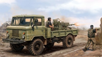 Trumpeter 01017 Russian GAZ-66 Light Truck with ZU-23-2