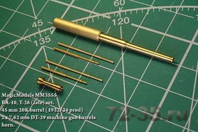 Magic Models MM3555 Комплект для БА-10/Т-26 поздних серий