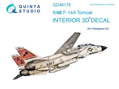 Quinta studio QD48178 F-14A (для модели Hasegawa) 1/48