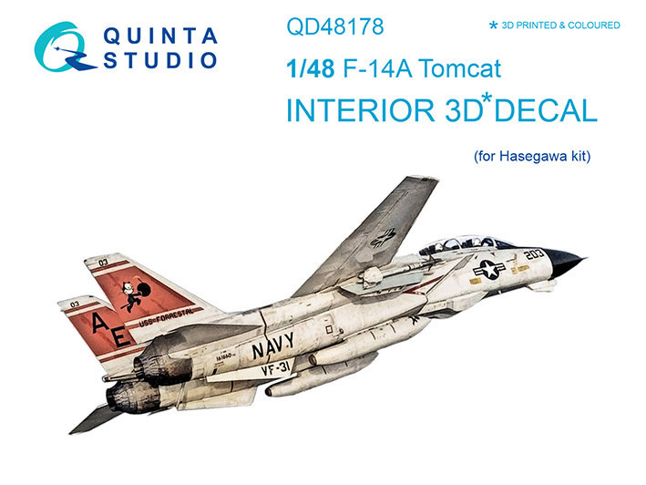 Quinta studio QD48178 F-14A (для модели Hasegawa) 1/48