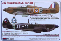 AML AMLC48031 Декали 312 Squadron RAF Part III. 1/48