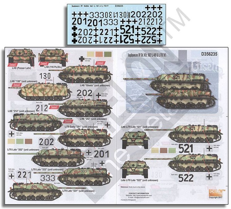 Echelon FD D356235 Jagdpanzer IV Sd.Kfz.162 L/48 & L/70 (V) 1/35