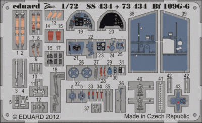 Eduard 73434 Bf 109G-6 S.A. 1/72