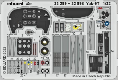 Eduard 32998 SET Yak-9T (ICM) 1/32