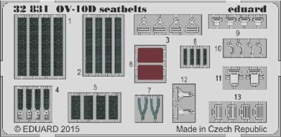 Eduard 32831 OV-10D seatbelts