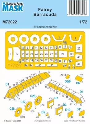 Special Hobby SM72022 Mask for Fairey Barracuda (SP.HOBBY) 1/72