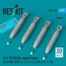 Reskit 72597 BLU-1B (750 lbs) napalm bombs MXU-393/B (4x) 1/72