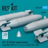 Reskit 72597 BLU-1B (750 lbs) napalm bombs MXU-393/B (4x) 1/72