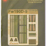HGW 132609 Seatbelts FockeWulf Fw 190 D-9 (laser) 1/32