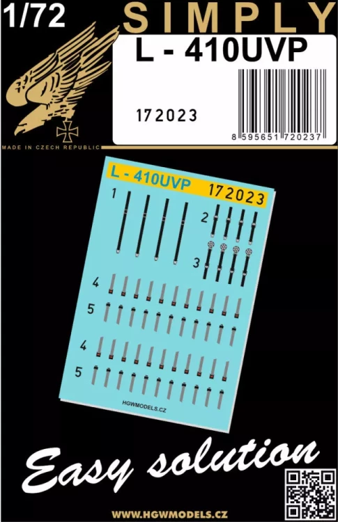 HGW 172023 Seatbelts L-410UVP (SIMPLY) 1/72