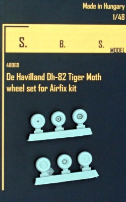Sbs Model 48069 DH-82 Tiger Moth - wheel set (AIRFIX) 1/48