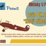 Peewit D74008 Decals Avia BH.21 'Rudy dabel' 1/72