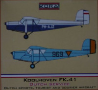 Kora Model 72172 Koolhoven FK.41 (Dutch Service) 1/72