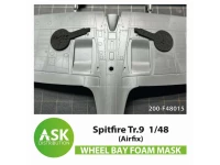 Art Scale 200-F48015 Supermarine Spitfire Tr.9 Foam flexible wheel bays mask 1/48