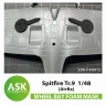 Art Scale 200-F48015 Supermarine Spitfire Tr.9 Foam flexible wheel bays mask 1/48