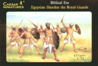 Caesar Miniatures H050 Egyptian Sherden The Royal Guard. Biblical era 1/72