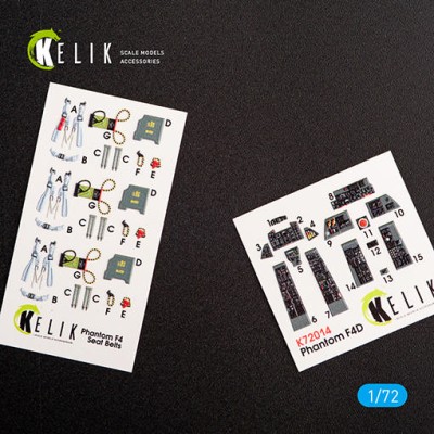 Reskit K72014 F-4D 'Phantom II' interior 3D decals (FINEM) 1/72