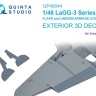 Quinta studio QP48044 Посадочные щитки и щитки шасси для ЛаГГ-3 66 серии (Звезда) 1/48