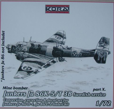 Kora Model C7236 Ju 86K-5/T3B Swedish - Conv.set (Part X.) 1/72