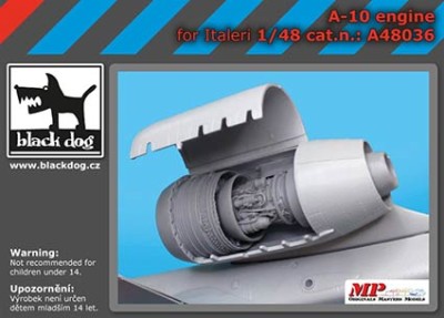 BlackDog BDOA48036 A-10 engine (ITALERI) 1/48