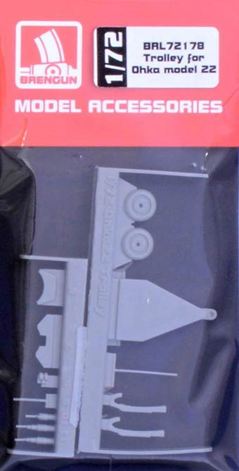 Brengun BRL72178 Trolley for Ohka model 22 (resin set) 1/72