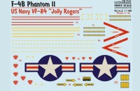 Print Scale 48293 McDonnell F-4B Phantom II. US NAVY VF-84 'Jolly Rogers'. Part 2Legendary Unit 'Jolly Rogers' 1/48