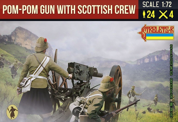 Strelets STR18972 Pom-Pom Gun with British Crew Anglo-Boer War 1/72
